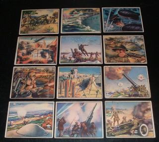 Lqqk 12 Vintage 1939 The World In Arms Gum Cards