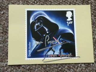 Dave Prowse Hand Signed Autograph Postcard Darth Vader Offers Royal Mail Issue