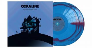 Coraline Motion Picture Vinyl Record Soundtrack Purple Blue Swirl 2 Lp Mondo