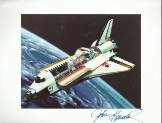 Autograph,  Hand Signed Payload Specialist Astronaut John Konard,  Sts - 51 - Aa,  Sts - 61