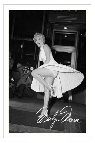 Marilyn Monroe Autograph Signed Photo Print Poster