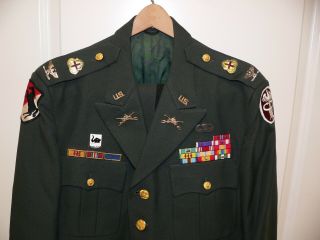 U.  S.  Army Medical Officer Bird Col.  Green Dress Uniform Ww2 Korea Viet Nam