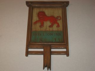 Vintage Red Lion Inn 1811 Plaque Sign Pub Restaurant Bar Pennsylvania