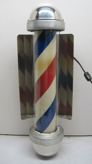 Rare William Marvy Model 405 Barber Pole 24 " X 6 " With Reflector
