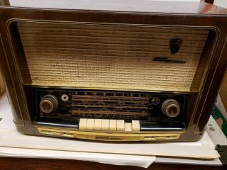 Vintage Grundig Majestic Multi - Band Tube - Radio Model 3035 W/3d/usa – Lights Up