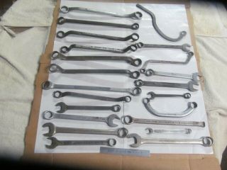 (22) Vintage Box & Open - End Wrenches,  Armstrong,  Mac,  Plumb,  Etc.  Usa Made