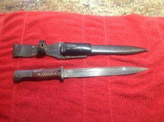 Matching Ww2 German 98k K98 Bayonet Crs 1944 With Marked Frog