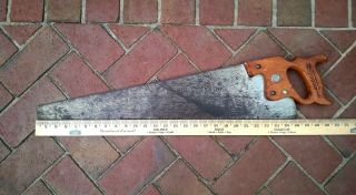 Vintage Disston Countryside Hand Saw 26 " / 8 Point Blade