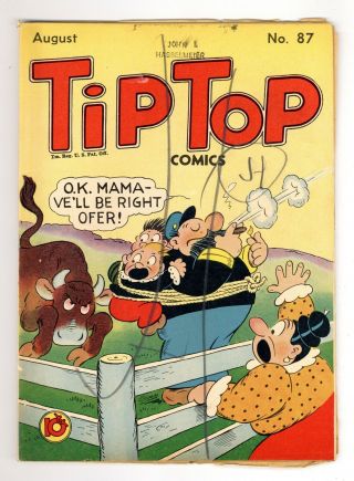Tip Top Comics 87 Gd/vg 3.  0 1943