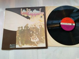 Led Zeppelin - Ii - Uk 1969 Atlantic Plum Vinyl Lp Killing Floor.  Ex,