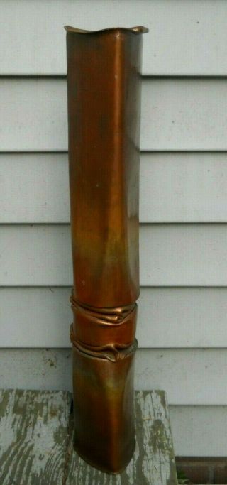 Thomas Roy Markusen Brutalist Copper Vessel Candle Holder Mid Century Modern Trm