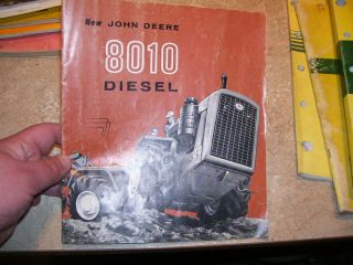 Vintage Rare 1961 John Deere 8010 Diesel 4 Wheel Drive Sales Brochure Book