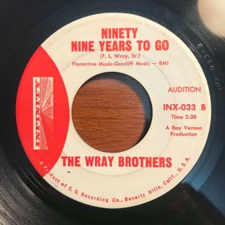 Popcorn Rockabilly 45 The Wray Brothers - Ninety Nine Years To Go Hear Link