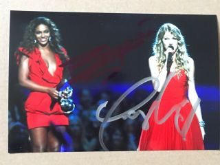Beyoncé & Taylor Swift Hand Signed Autograph Photo Offers Welcome