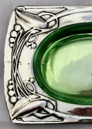 rare liberty & co tudric art nouveau pewter jam dish & liner archibald knox 0316 2
