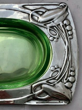 rare liberty & co tudric art nouveau pewter jam dish & liner archibald knox 0316 3