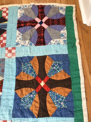 Vintage Quilt 60 X 78 Hand Made