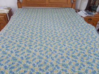 Antique Early 1930 - 1940 ' s Reversible Multi - Colored Quilt Cover,  83 