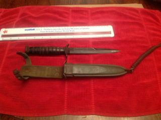 Wwii Ww2 Us M3 Trench Knife Blade Marked Us M3 Cammilus M8 Scabbard