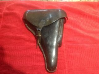 German Ww2 1942 Dated Cwa Waa195 P08 Luger Pistol Holster