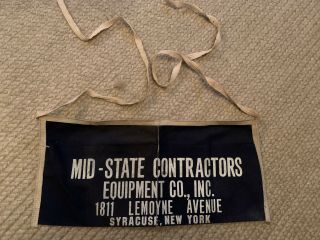 Vintage Nail Apron Mid - State Contractors Equipment Co. ,  Inc Pouch Advertising