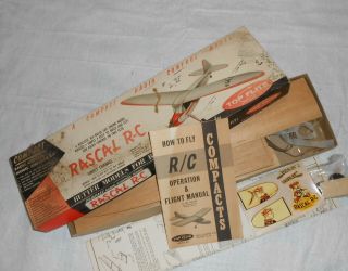 Vintage Top Flite Rascal R - C Compact Rc2 - 2.  95 Unbuilt Balsa Kit For Gas Engines
