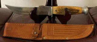 Vintage,  Case 523 - 6 Knife Round Pommel.  Overall Length 10 1/4” Blade 5 3/4”