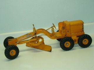 Vintage Doepke Model Toys Adams Motor Road Grader,  Orange