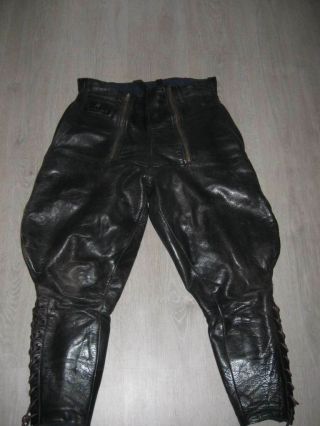 Ww2 Panzer Division Black Leather Breeches