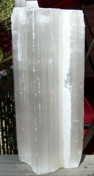Selenite Log - Large - 6 Lbs 10 Ounces - - 10 1/2 Inches Long - -