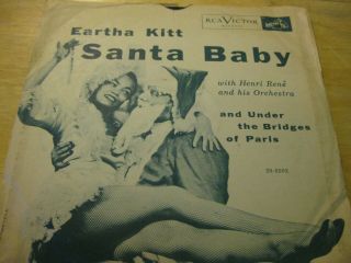 Eartha Kitt Santa Baby 78 Rpm Rca Victor In Sleeve