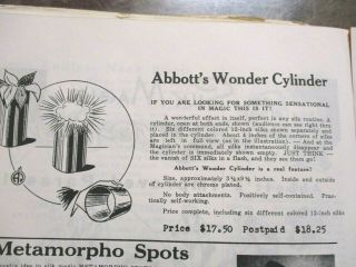 Vintage & Scare Abbott ' s Wonder Cylinder.  (wr) 2