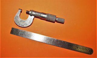 Vintage Lufkin 1/2 " Micrometer - No Initials Or Etchings - Smooth - Made In Usa