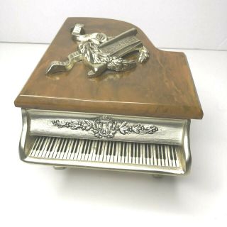 Vintage Thorens Movement Piano Music Box Made In Switzerland
