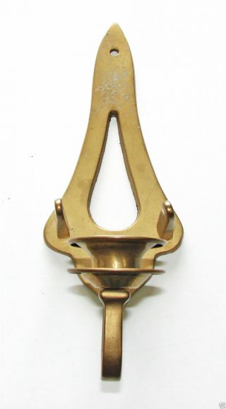 Vintage Colonial Brass Candle Holder Wall Sconce