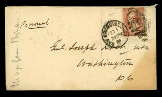 Union General John Pope (1822 - 1892),  Handwritten Envelope To Joseph Holt (1886)