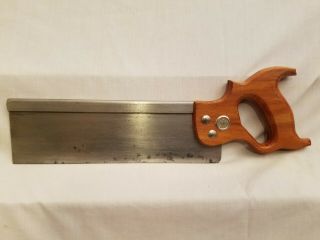 Warranted Superior 12 " - 12ppi Back Saw W/beechwood Handle Collect/use