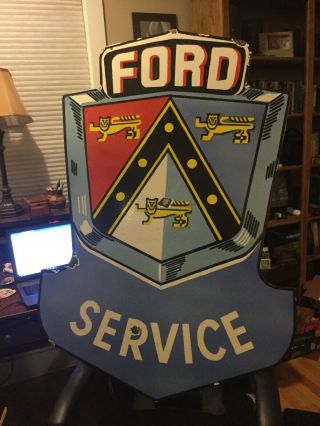 Large Double Sided Ford Porcelain Sign