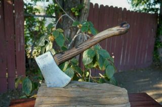 Vintage Craftsman 1 - 1/4 Lbs Camping Hatchet/axe 12  Hickory Handle,