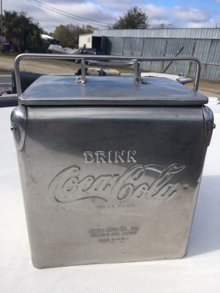 Coca Cola Vintage Action Junior Stainless Steel 6 Pack Coke Cooler