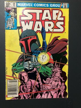Star Wars 68 Comic Book Marvel.  1st Print Boba Fett
