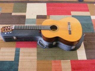 Vintage Yamaha G - 235 Ii Classical Guitar.  W/case