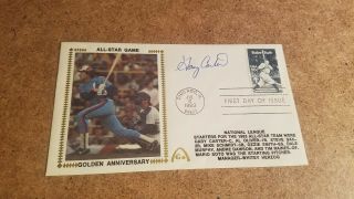 1983 Gary Carter All Star Game Golden Anniversary Cover Signed Signature 2