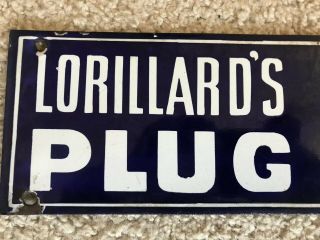 Two Very Rare Lorillards Tobacco Climax & Sensation Porcelain Signs Early 1900’s 2