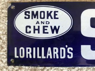 Two Very Rare Lorillards Tobacco Climax & Sensation Porcelain Signs Early 1900’s 3