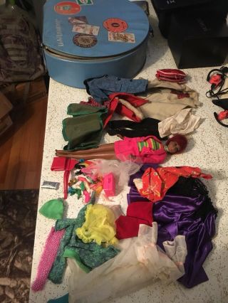 Vintage 1966 Mattel Barbie African American With Tons Of Accesories