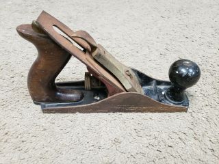 Vintage Stanley Bailey No.  3 Hand Plane,  Old Carpenters Woodworking Tool Smooth