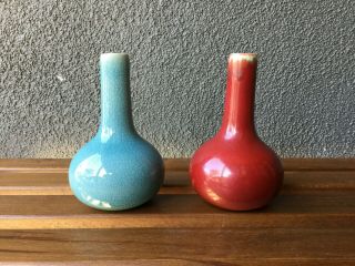 2 Robertson Of Hollywood Studio Vase Pottery Ceramic Pot Mid Century Modern Era