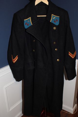 Rare Early Ww2 Soviet Air Force Officer Uniform Wool Overcoat W/insigna