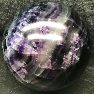 5.  68lb Natural Fluorite Ball Quartz Crystal Healing Sphere Reiki Stone 2955
